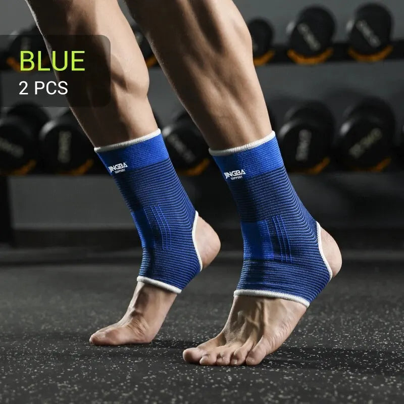 1 Pair One Size Elastic Breathable Ankle Support Sleves for Running Basketball Cycling