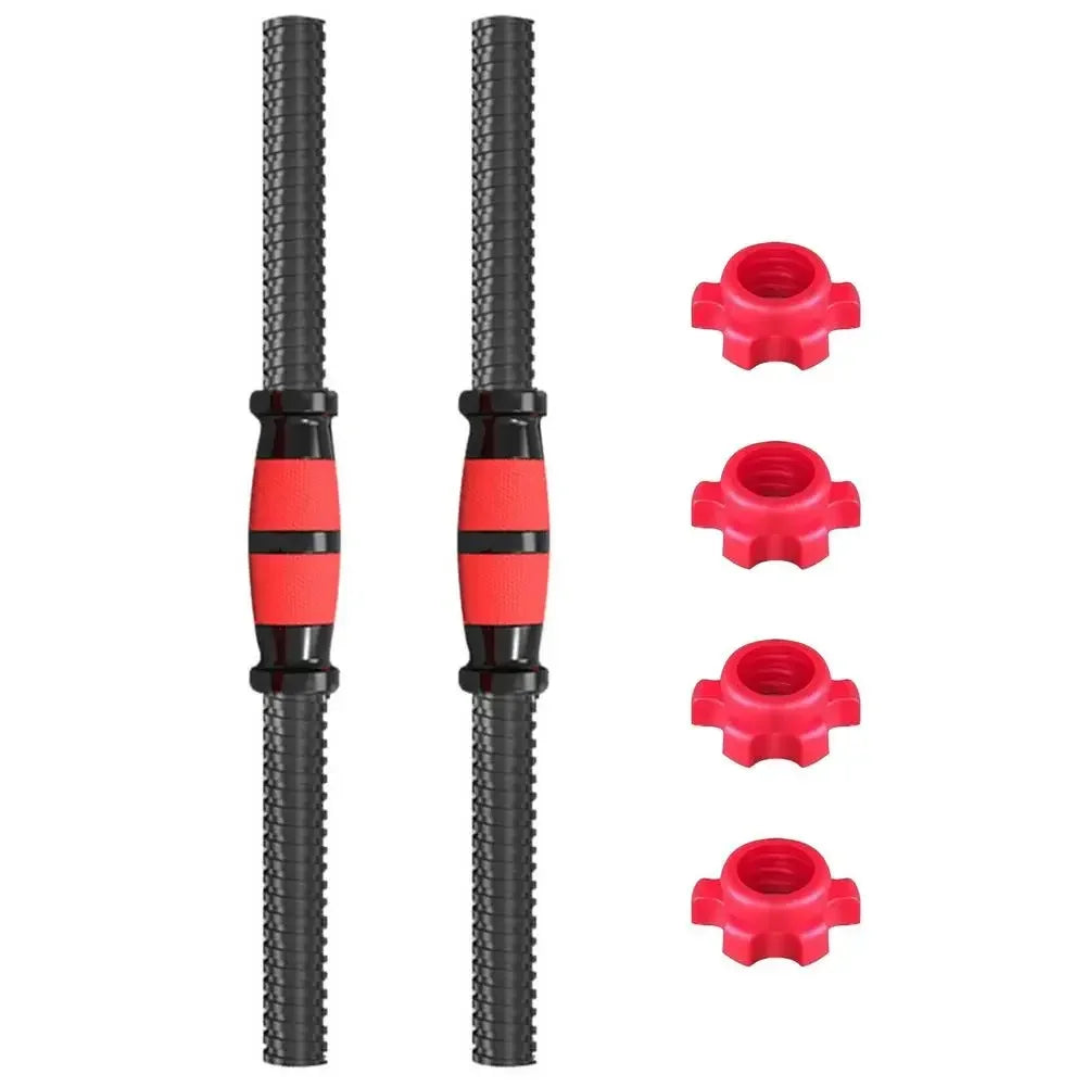 Dumbbell Bar with Barbell Buckle Barbell Bar Threaded Dumbbell Handles Powerlifting Fitness Equipment for Home Gym Accessories