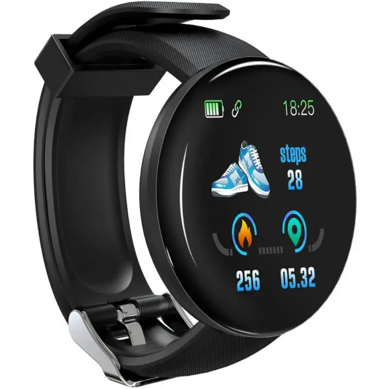 D18S Smart Watch Round Blood Pressure Heart Rate Monitor Men Fitness Tracker SmartWatch Android IOS Women Sport Electron Clock