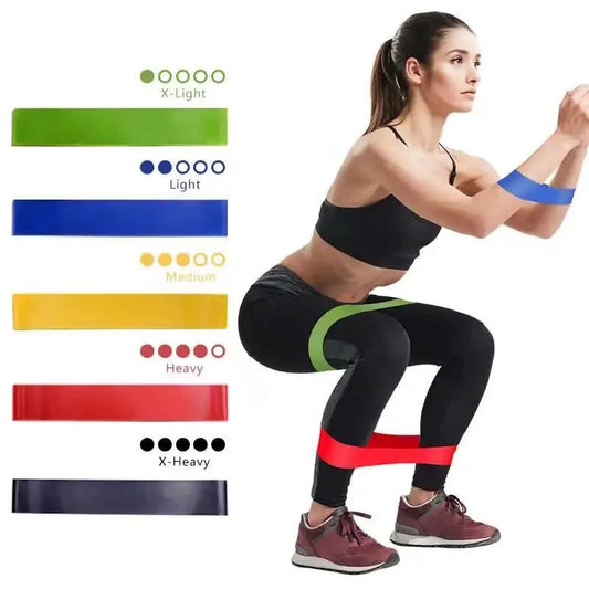 Portable Fitness Workout Equipment Rubber Resistance Bands Yoga Gym Elastic Gum Strength Pilates Crossfit Women Weight Sports