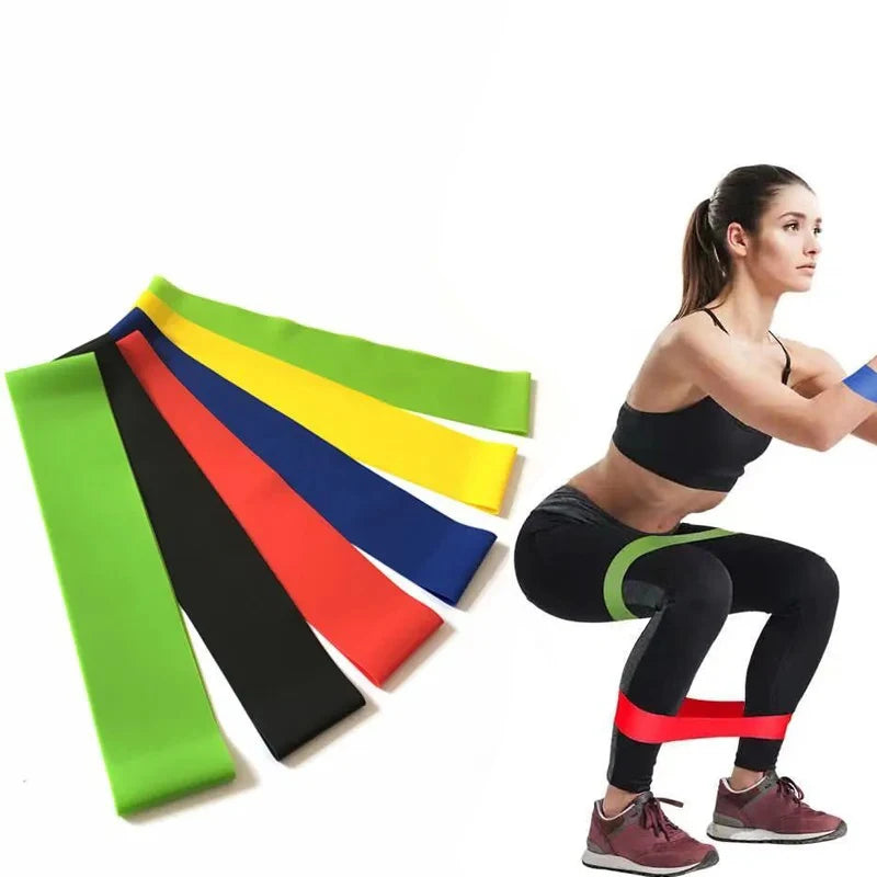 Portable Fitness Workout Equipment Rubber Resistance Bands Yoga Gym Elastic Gum Strength Pilates Crossfit Women Weight Sports