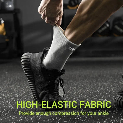 1 Pair One Size Elastic Breathable Ankle Support Sleves for Running Basketball Cycling